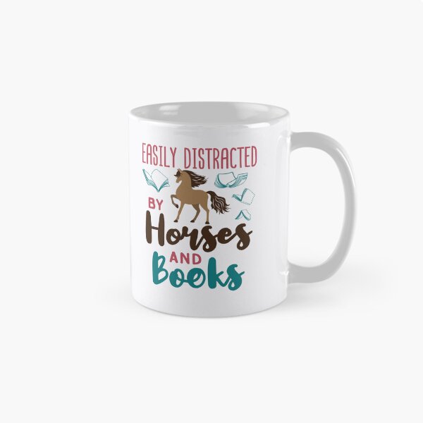 Item preview, Easily Distracted by Horses and Books designed and sold by jaygo.