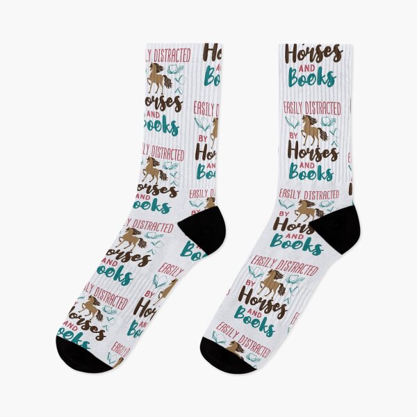 Item preview, Easily Distracted by Horses and Books designed and sold by jaygo.