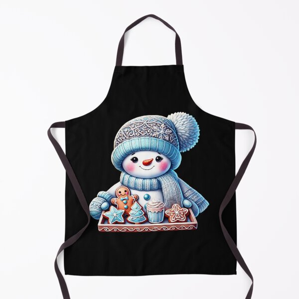 Item preview, Cute Snowman Art Wearing Blue Holding Cookie Tray  designed and sold by DEC02.