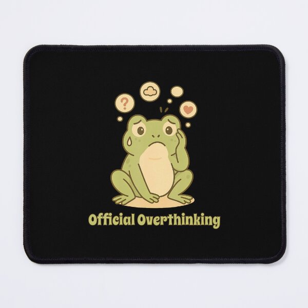 Item preview, Official Overthinking Frog Too Many Thoughts designed and sold by JenniferJanice.