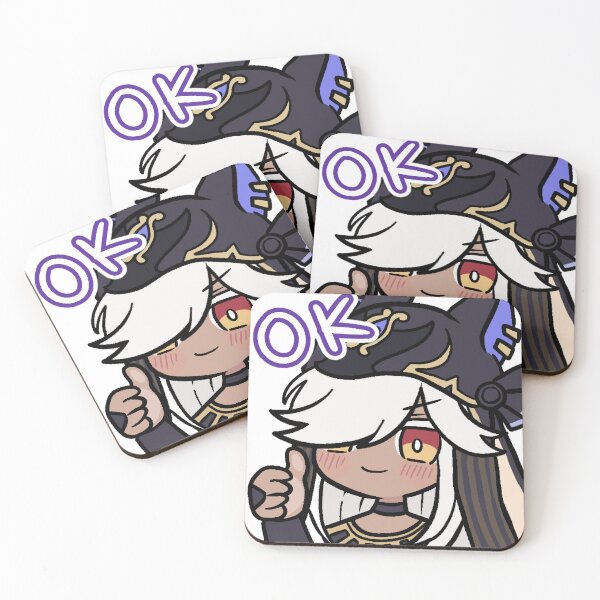 Item preview, Cyno Genshin Impact Thumbs Up OK Sticker Emote designed and sold by scara.jpg.