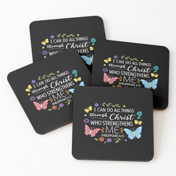 Item preview, I Can Do All Things Through Christ Bible Verse Religious designed and sold by JacquelineEnri.