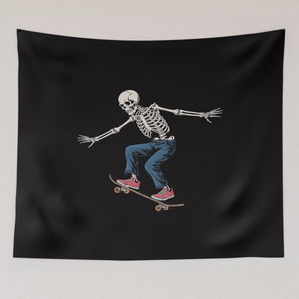 Item preview, Skateboard Art For Men Women Kid Skateboarder Skeleton designed and sold by Silicula.