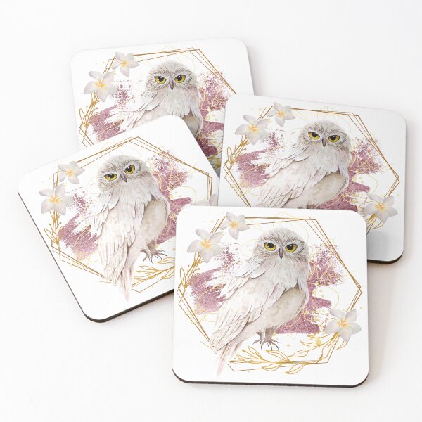 Item preview, A chic white owl designed and sold by Bildarten.