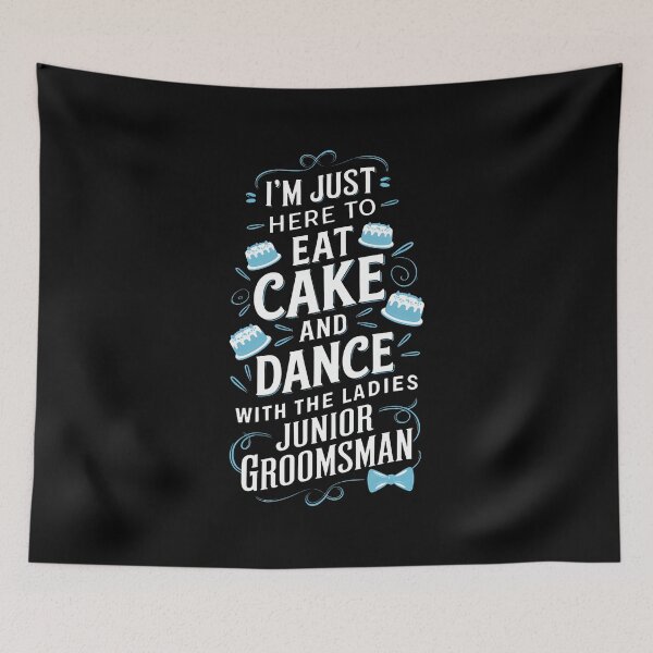 Item preview, Eat Cake Dance Wedding Party Bow Tie Cute Junior Groomsman designed and sold by ConnieDora.