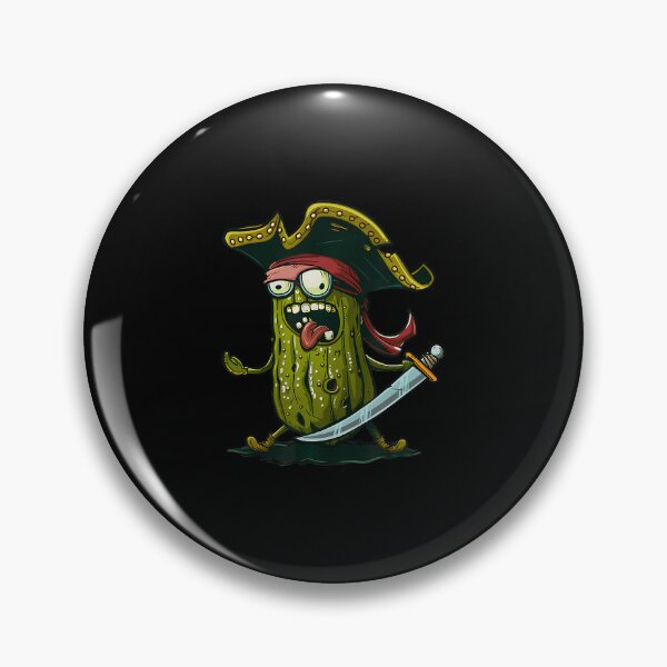 Item preview, Funny Vegetable Pirate With Sword For Pickles Lovers designed and sold by FloraVenita.