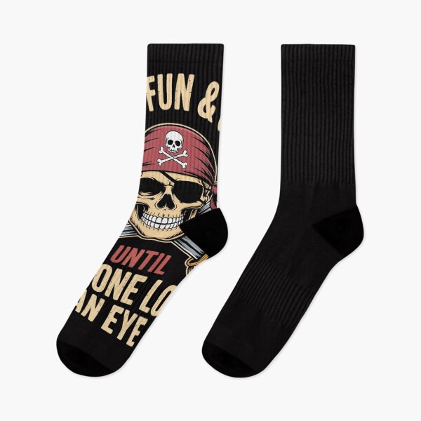Item preview, Pirate Quote With Eye Patch & Headscarf designed and sold by Silicula.