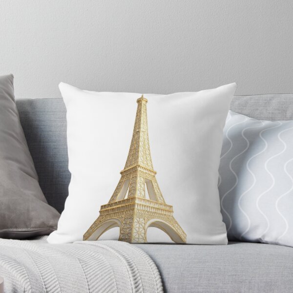 Item preview, Eiffel Tower White Gold Sculpture - Paris France Landmark Art designed and sold by TheLumina.