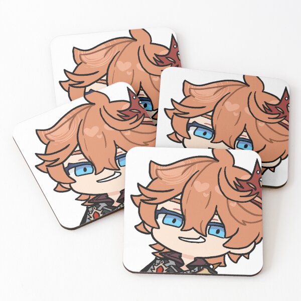 Item preview, Childe Tartaglia Genshin Impact Smug Sticker Emote designed and sold by scara.jpg.