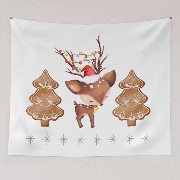 Item preview, Deer with string of lights designed and sold by Bildarten.