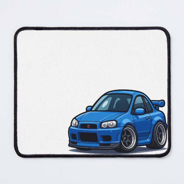 Item preview, Chibi Nissan Skyline R34 GTR Blue Tuner Car Illustration designed and sold by Joyfulimaginery.
