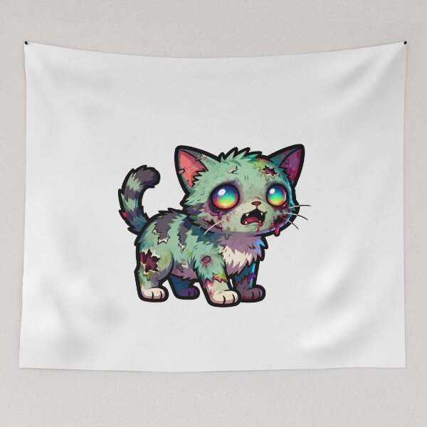 Item preview, Zombie Cat - Cute Zombie Animal Collection designed and sold by Quality-Custom-Designs.