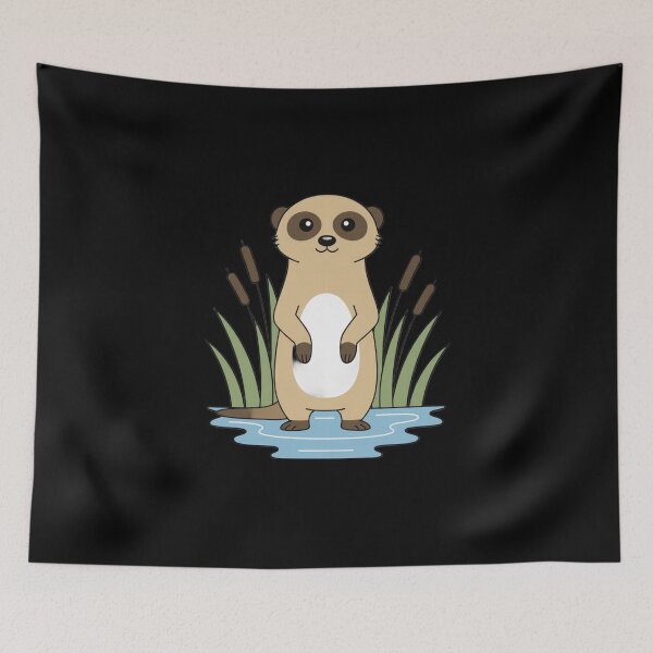 Item preview, Cute Otter by the Lake Funny Wholesome Animal Design designed and sold by viljamitakala.