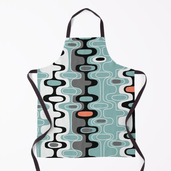 Item preview, Vintage Retro 1950s 1960s 1970s, Aqua, Orange, Black Mod Groovy Atomic designed and sold by RetroMaggie.