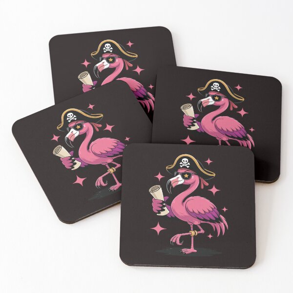 Artikelvorschau, Piraten-Halloween-Party mit rosa Flamingos – Jolly Roger entworfen und verkauft von RopboxRone.