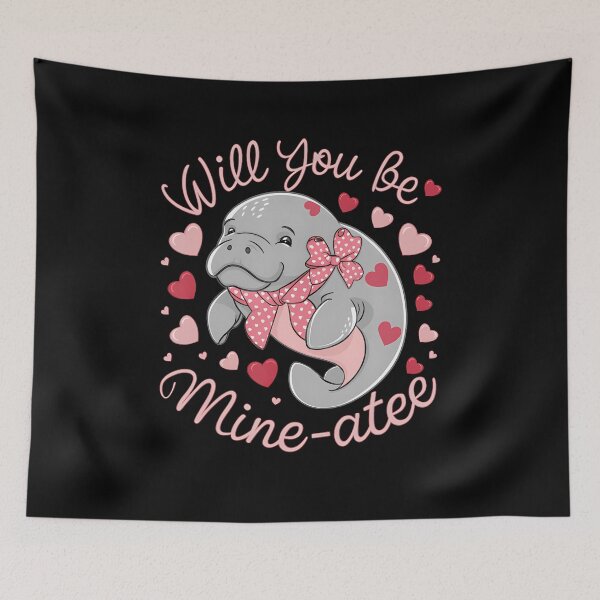 Item preview, Valentine Mana Cute Animal Hearts Will You Be Mine-A designed and sold by ConnieDora.