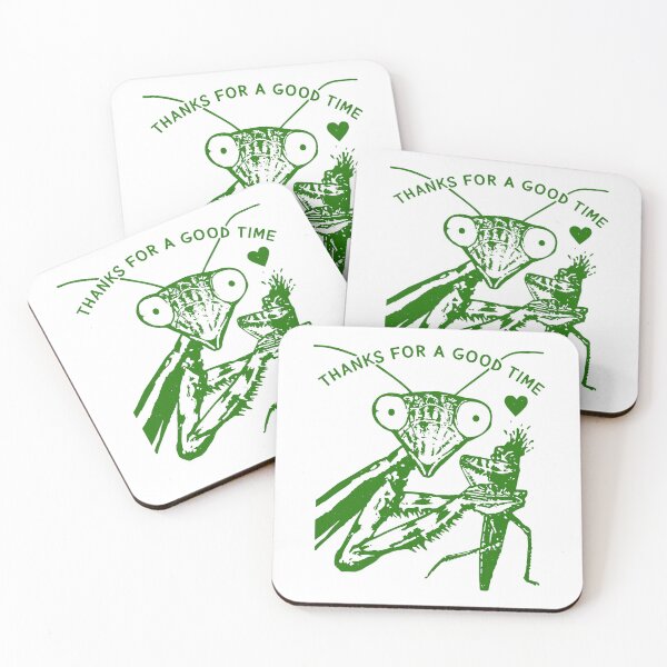 Item preview, Praying Mantis Funny Insect – Thanks for a Good Time designed and sold by gunaone-design.