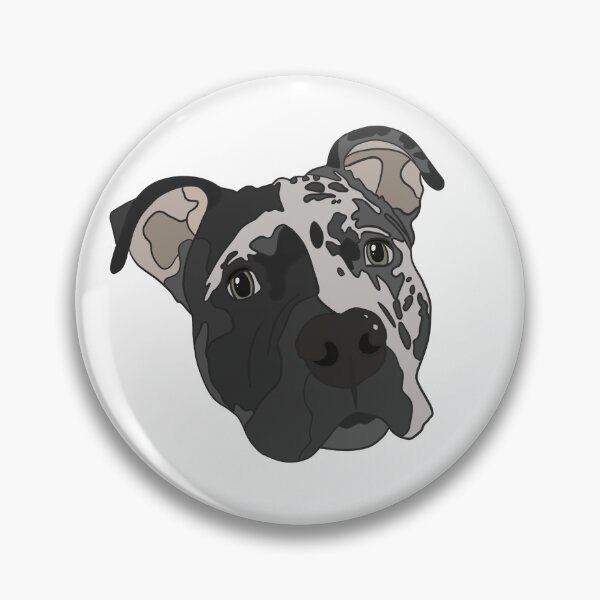 Item preview, Retrato de Zeke, el perro bully americano moteado designed and sold by pebdesigns.