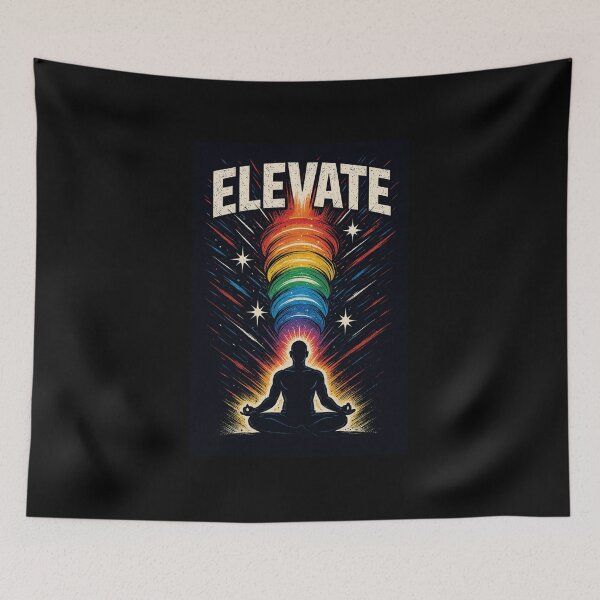 Item preview, ELEVATE - Ascendant Aura Tee designed and sold by CleverCulture.