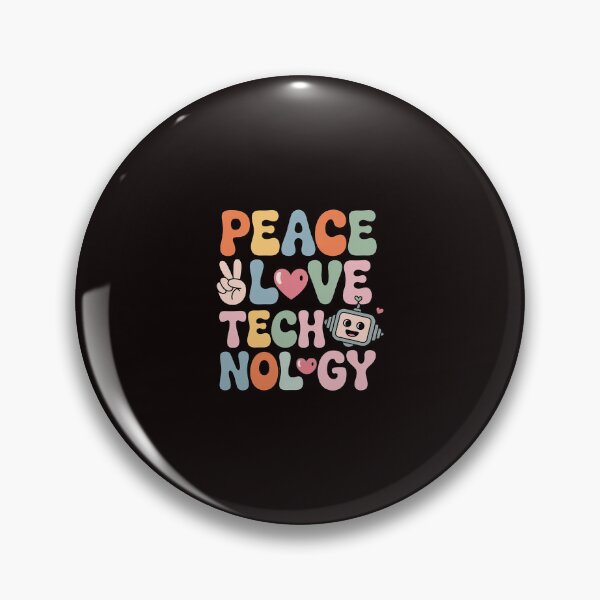 Item preview, PEACE LOVE TECHNOLOGY Computer Teacher School Men Women Girls Kids designed and sold by RopboxRone.
