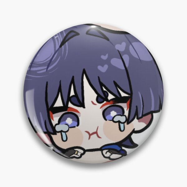 Item preview, Wanderer Scaramouche Squish Funny Meme Emote Sticker designed and sold by scara.jpg.