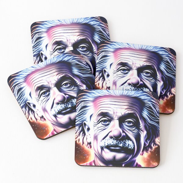 Item preview, Surreal Cosmic Portrait of Albert Einstein Art designed and sold by PinUpPizzazz.