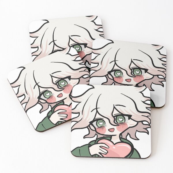 Item preview, Nagito Komaeda Heart Funny Meme Emote Sticker Danganronpa designed and sold by scara.jpg.