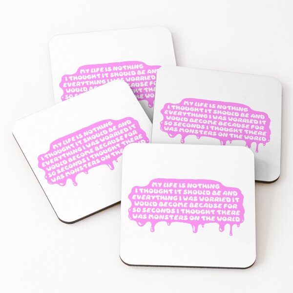 Item preview, Monsters in this World Quote Pink designed and sold by MrsFebreezio.