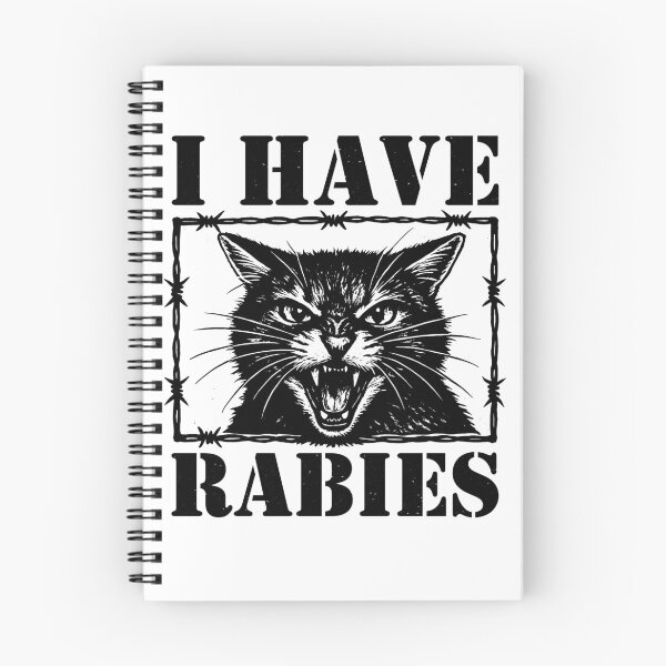 Item preview, I Have Rabies Cat Shirt – Funny Sarcastic Dark Humor Meme designed and sold by gunaone-design.