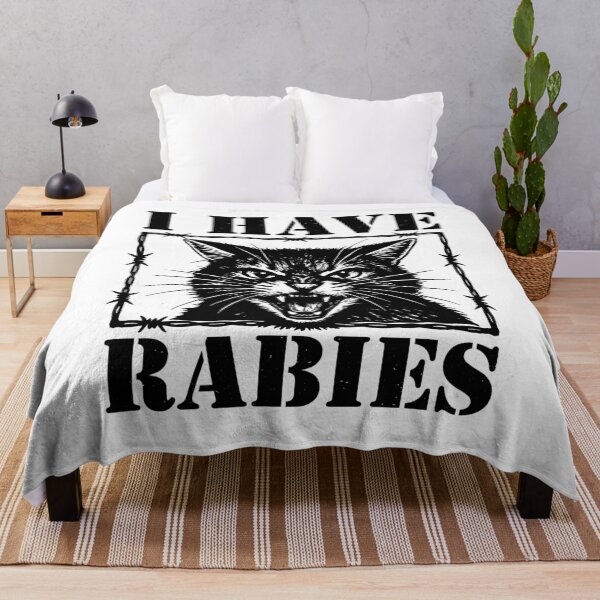 Item preview, I Have Rabies Cat Shirt – Funny Sarcastic Dark Humor Meme designed and sold by gunaone-design.