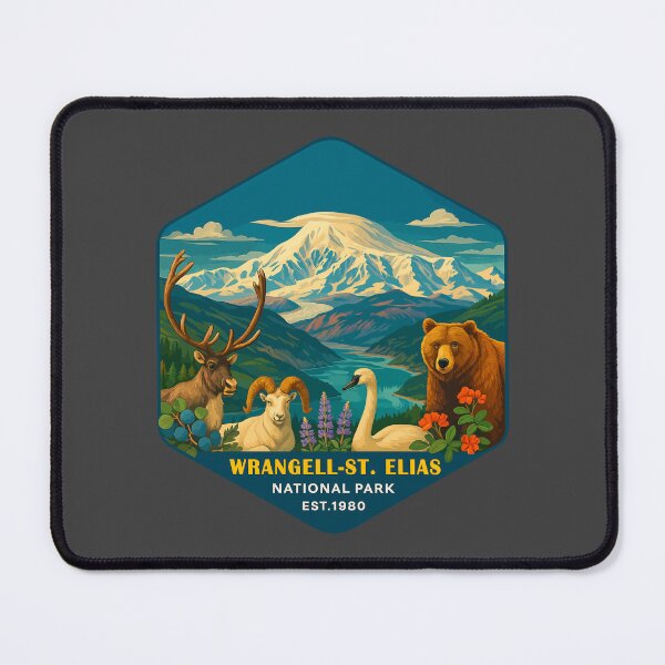 Item preview, Wrangell–St. Elias Alaska Mountain Sticker designed and sold by Ismeal Von.