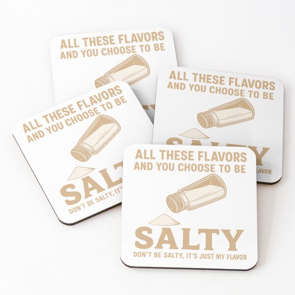Item preview, Salty Retro Humor Shirt – All These Flavors and You Choose to Be Salty designed and sold by EnR-designs.