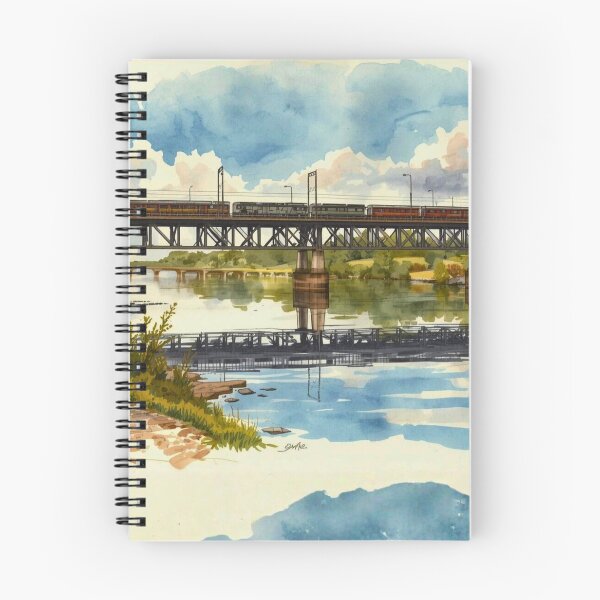 Item preview, Seaboard Bridge watercolor paintings designed and sold by Modern-Tropical.