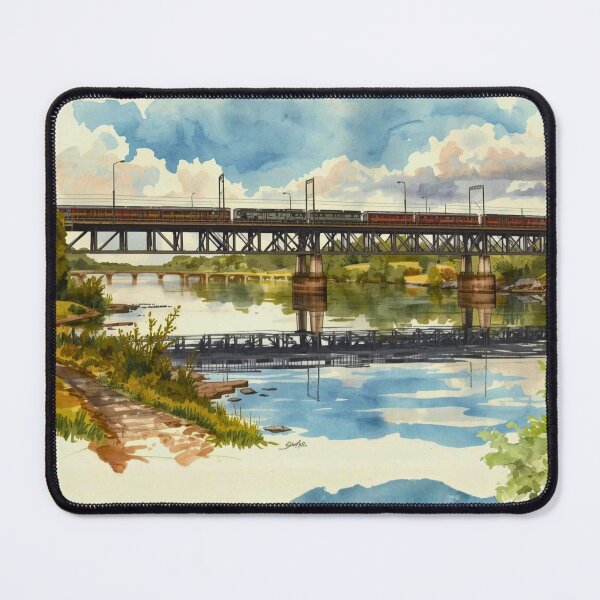 Item preview, Seaboard Bridge watercolor paintings designed and sold by Modern-Tropical.