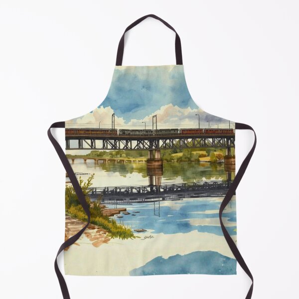 Item preview, Seaboard Bridge watercolor paintings designed and sold by Modern-Tropical.