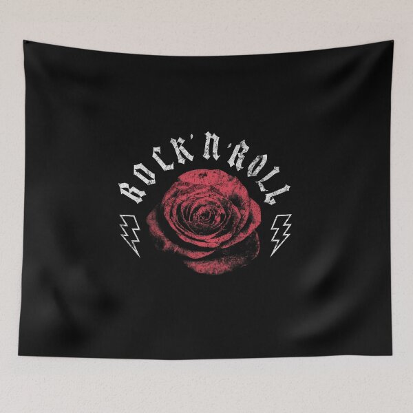 Item preview, Rock n Roll Rose Emblem designed and sold by The secret storage room.