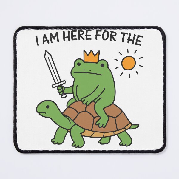 Item preview, Funny Frog Meme – I Am Here for the Roughhousing designed and sold by gunaone-design.