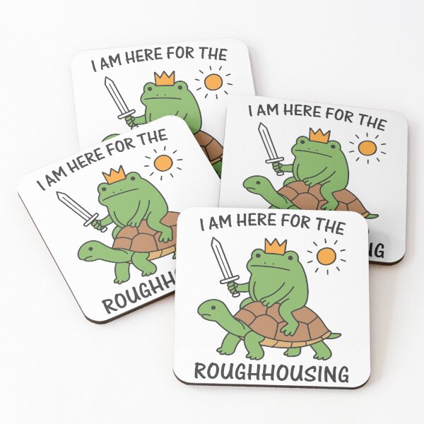 Item preview, Funny Frog Meme – I Am Here for the Roughhousing designed and sold by gunaone-design.