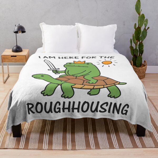 Item preview, Funny Frog Meme – I Am Here for the Roughhousing designed and sold by gunaone-design.