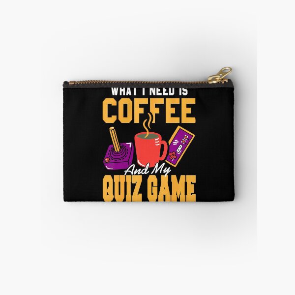 Item preview, Coffee And Quiz Game Retro Humor For Gamers designed and sold by LavetaCatherine.