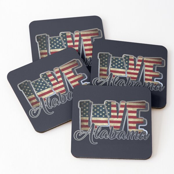 Item preview, Love Alabama Patriotic Apparel & Home Decor | USA Flag Colors State Pride Design designed and sold by Compass and a Camera.