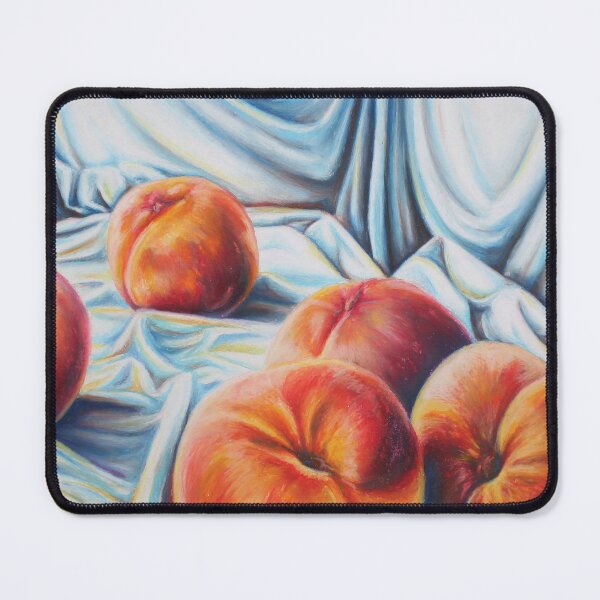 Item preview, Oil Pastel Still Life of Peaches designed and sold by Art and Things.