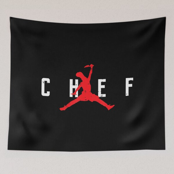 Item preview, Silueta de chef de baloncesto con clavada, divertida culinaria designed and sold by KarlaLeanne.