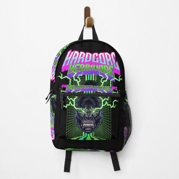 Item preview, Hardcore Herbivore Vegan Retro Rock designed and sold by Cult of Seitan.
