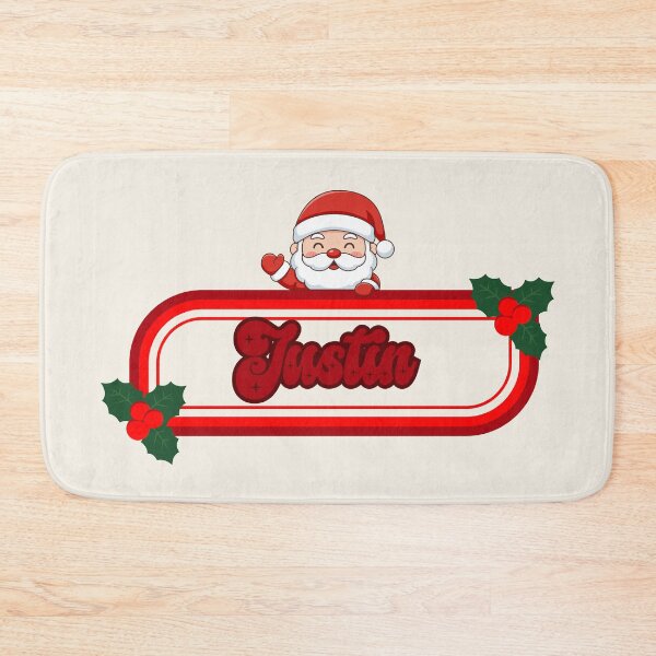 Item preview, Justin and Santa Claus designed and sold by ArtCraftLab.