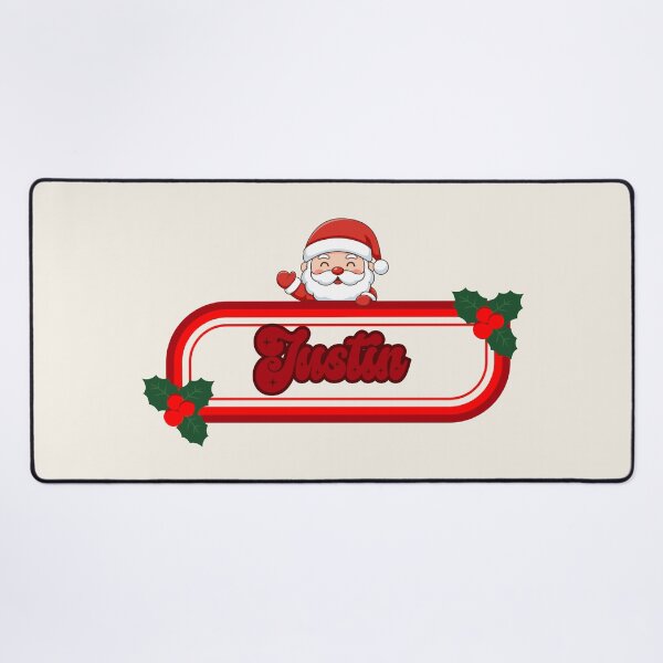 Item preview, Justin and Santa Claus designed and sold by ArtCraftLab.
