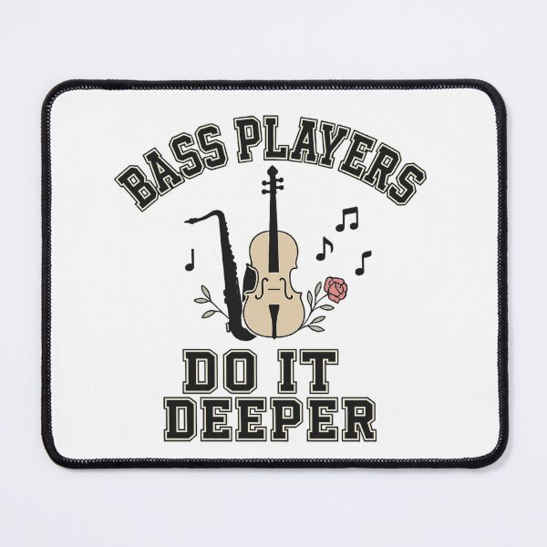 Item preview, Bass Players Do It Deeper – Funny Musician Double Bass Design for Bass Lovers designed and sold by SoulThread Studio.