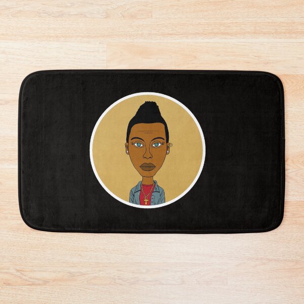 Item preview, Beautiful Afro Tomboy with Mohawk, Ankh & Green Eyes. Circle Edition. designed and sold by Eric Sintès.