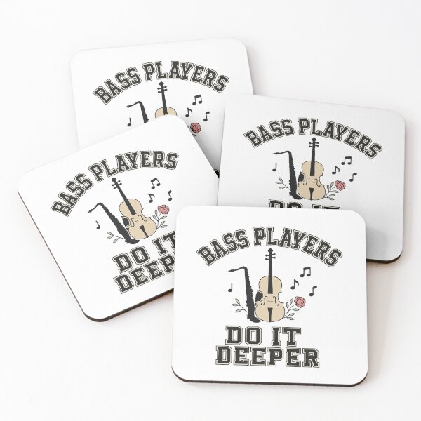 Item preview, Bass Players Do It Deeper – Funny Musician Double Bass Design for Bass Lovers designed and sold by SoulThread Studio.