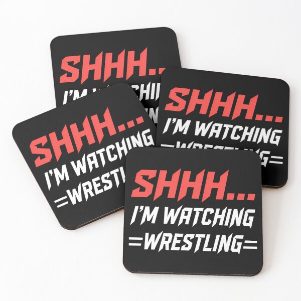 Item preview, Shhh Im Watching Wrestling Funny Sports Fan Humor designed and sold by Mason-Pride.